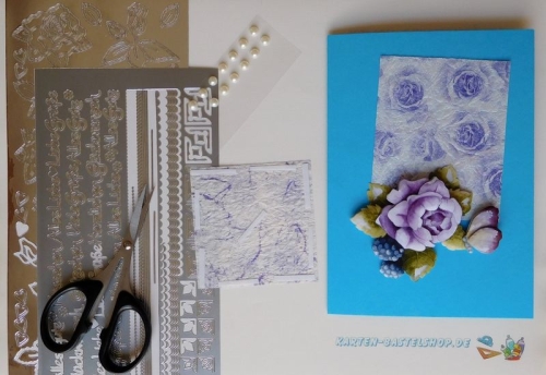 Mini-Bastelpapier-Set Rosen von LeSuh
