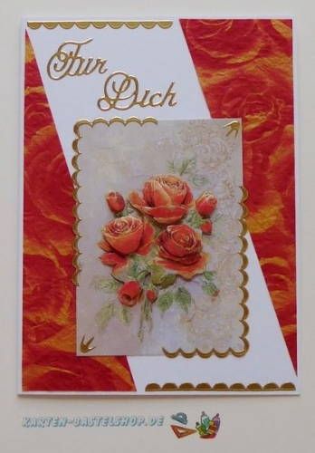 Mini-Bastelpapier-Set Rosen von LeSuh