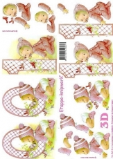 3D-Bogen Baby rosa 0-1 Jahre von LeSuh (4169621)