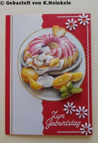 Bastelpapier-Set Kleine Rosen wei von LeSuh