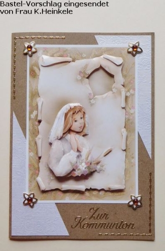 Bastelpapier-Set Kleine Rosen wei von LeSuh