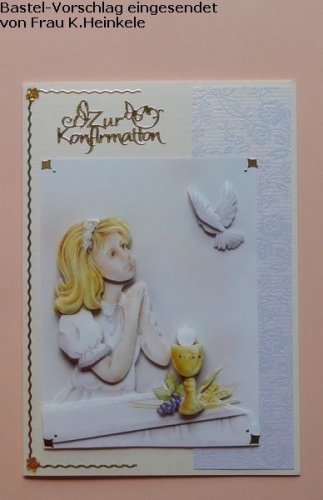 Bastelpapier-Set Kleine Rosen wei von LeSuh