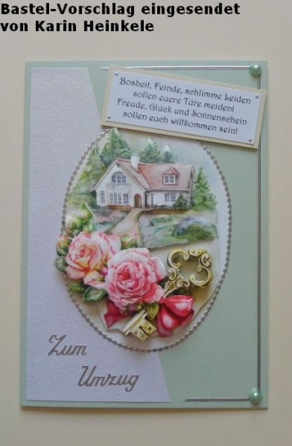 Bastelpapier-Set Kleine Rosen wei von LeSuh