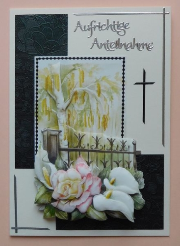 Bastelset Nr.4 Trauer / Kondolenz fr 10 Karten