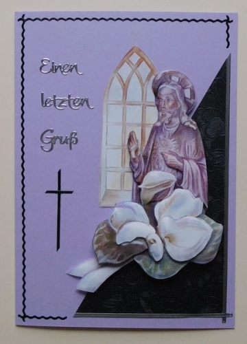Bastelset Nr.4 Trauer / Kondolenz fr 10 Karten