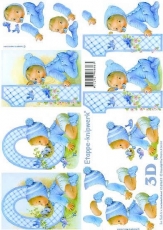3D-Bogen Baby blau 0-1 Jahre von LeSuh (4169619)