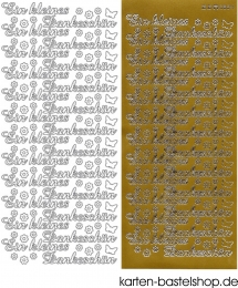 Sticker - Ein kleines Dankeschn - gold - 3824