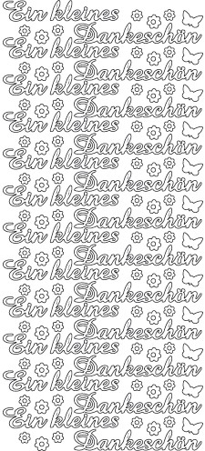 Sticker - Ein kleines Dankeschn - gold - 3824