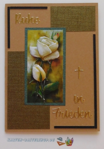 Sticker - Ruhe in Frieden - gold - 3513