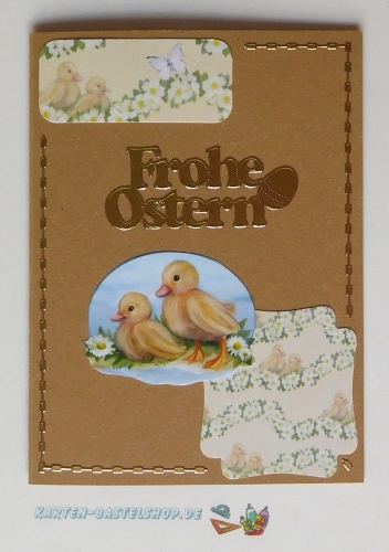 Sticker - Frohe Ostern - gold - 1775