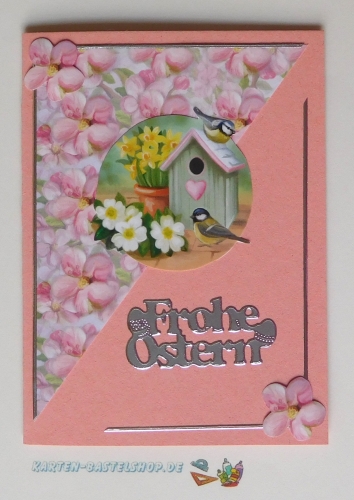 Sticker - Frohe Ostern - silber - 1775