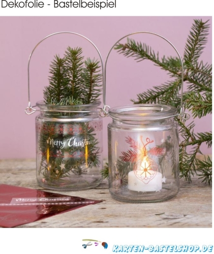 Dekofolien-Set 6 - Frhling & Bordren - hellblau / silber