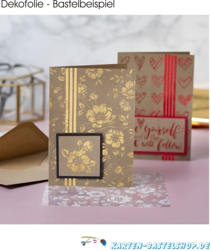 Dekofolien-Set 3 - Blumen & Frhling - grn / gold