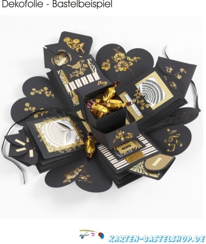 Dekofolien-Set 3 - Blumen & Frhling - grn / gold