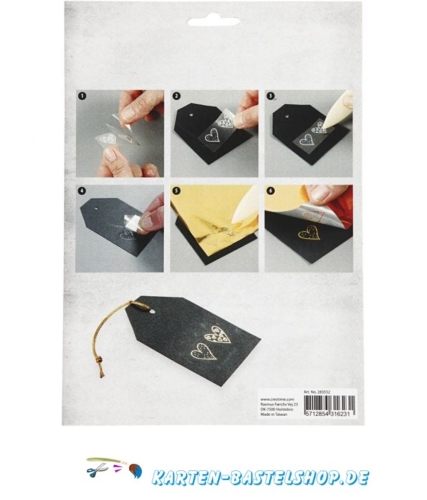 Dekofolien-Set 1 - Blumen & Ranken - gold / violett