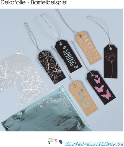 Dekofolien-Set 1 - Blumen & Ranken - gold / violett