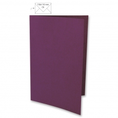 5x Doppelkarten A6 purpur velvet (Rayher)