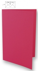 5x Doppelkarten A6 pink (Rayher)