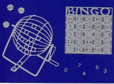 Sticker - Bingo - silber - 1216
