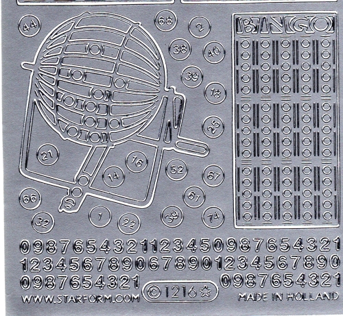 Sticker - Bingo - silber - 1216