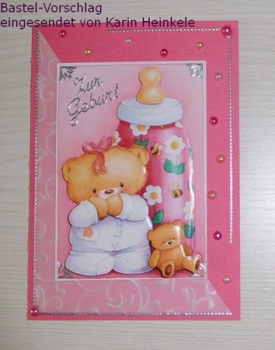 3D-Bogen Babybr mit Flasche von LeSuh (416938)
