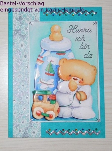 3D-Bogen Babybr mit Flasche von LeSuh (416938)