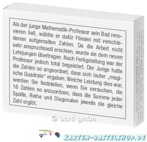 Mini-Knobelspiel - Das magische Quadrat