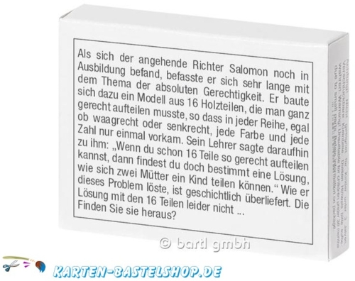 Mini-Knobelspiel - Die salomonischen Reihen