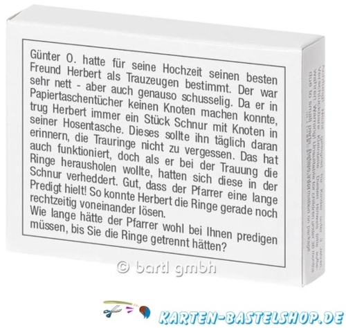 Mini-Knobelspiel - Die Hochzeitsringe