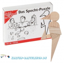 Mini-Holzpuzzle - Das Specht-Puzzle