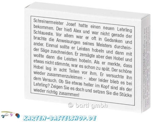 Mini-Holzpuzzle - Der zersgte Hobel