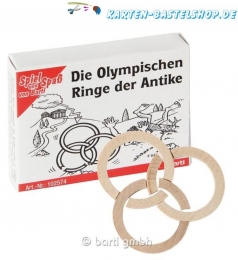 Mini-Holzpuzzle - Die olympischen Ringe der Antike
