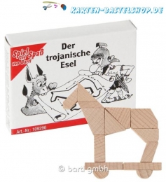 Mini-Holzpuzzle - Der trojanische Esel