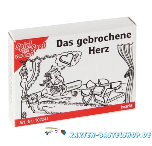 Mini-Holzpuzzle - Das gebrochene Herz