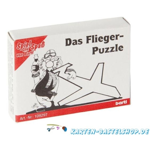 Mini-Holzpuzzle - Das Flieger-Puzzle