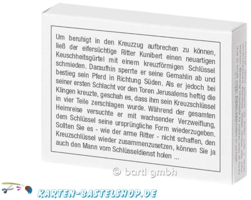 Mini-Holzpuzzle - Der Kreuz-Schlssel