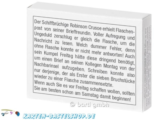 Mini-Holzpuzzle - Das Flaschenpuzzle