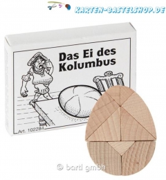 Mini-Holzpuzzle - Das Ei des Kolumbus