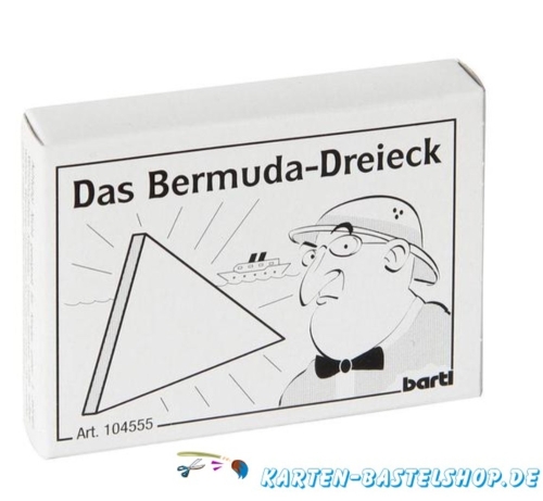 Mini-Holzpuzzle - Das Bermuda-Dreieck