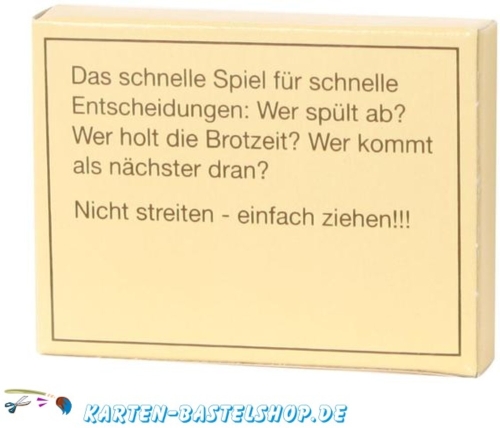 Mini-Spiel - Wer zieht den Krzeren?