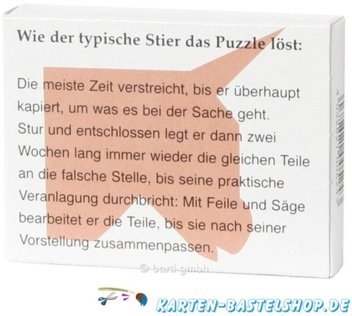 Sternzeichen-Puzzle - Der Stier