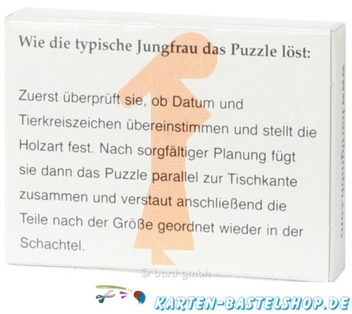 Sternzeichen-Puzzle - Die Jungfrau