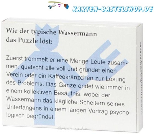 Sternzeichen-Puzzle - Der Wassermann
