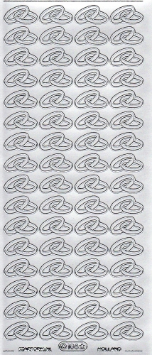 Sticker - Ringe - silber - 108