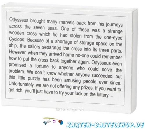 Mini-Knobelspiel (englisch) - The Curious Cross