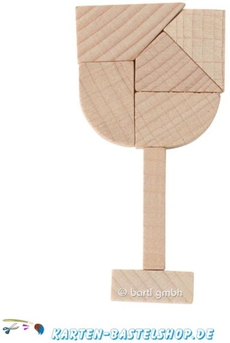 Mini-Holzpuzzle (englisch) - The Glass Puzzle