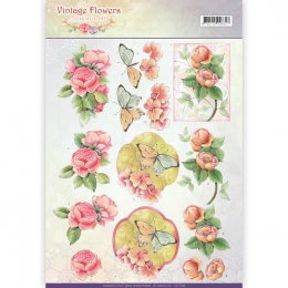 3D-Bogen - Vintage Flowers - Jeanines Art (046)