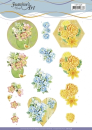 3D-Bogen - Sommerblumen - Jeanines Art