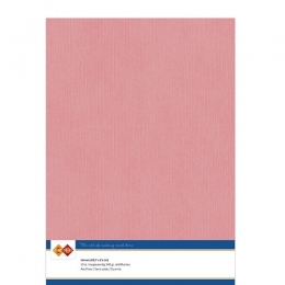 Karten-Karton mit Leinenstruktur A4 - old pink