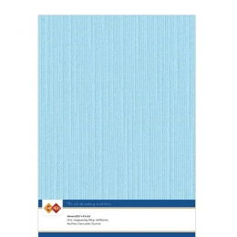 Karten-Karton mit Leinenstruktur A4 - light blue
